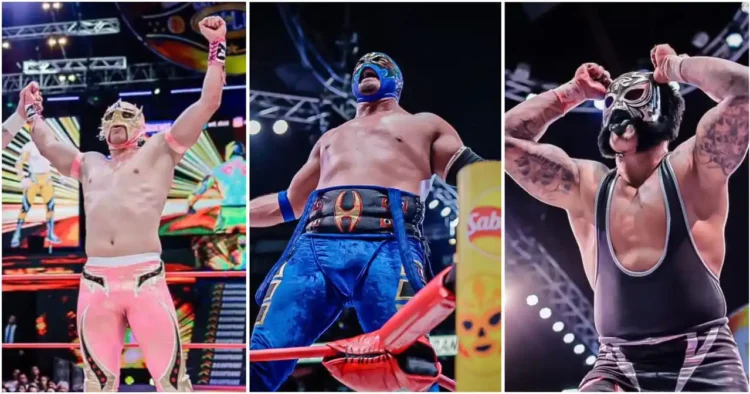 Máscara Dorada, Hechicero Y Black Tiger Disputarán El Campeonato Universal 2026 Del CMLL